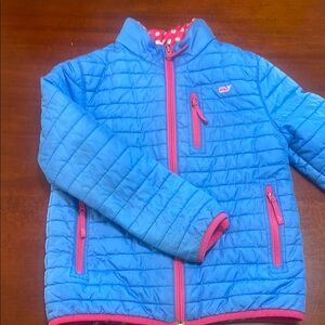 Vineyard Vines Blue Jacket with Red and White Accents
